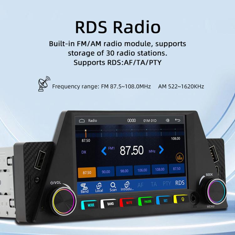 4,7 pollici AUTO/CarPlay Navigazione Bluetooth FM Radio Auto MP5 Marquee, 161W