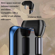 Adattatore di ricarica per trasferimento dati maschio-femmina tipo C/USB-C a gomito a forma di U, 2.0, 3.1, 4.0