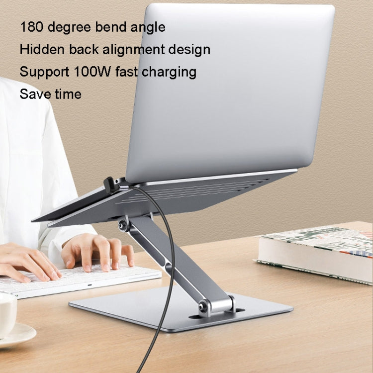 Adattatore USB-C maschio-femmina a gomito 180° 100W