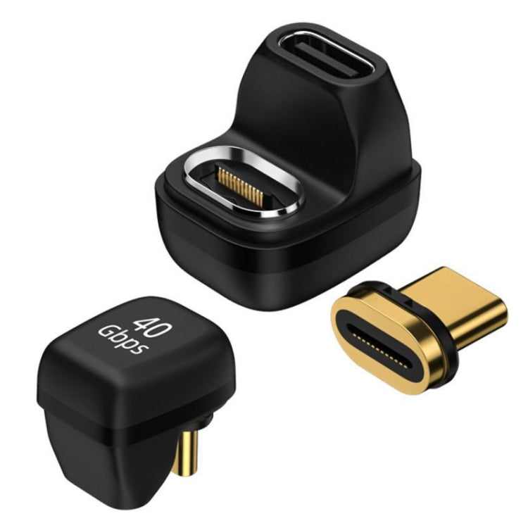 Convertitore da 40 GB con gomito a forma di U con adattatore magnetico di tipo C/USB-C, 4.0 Magnetic