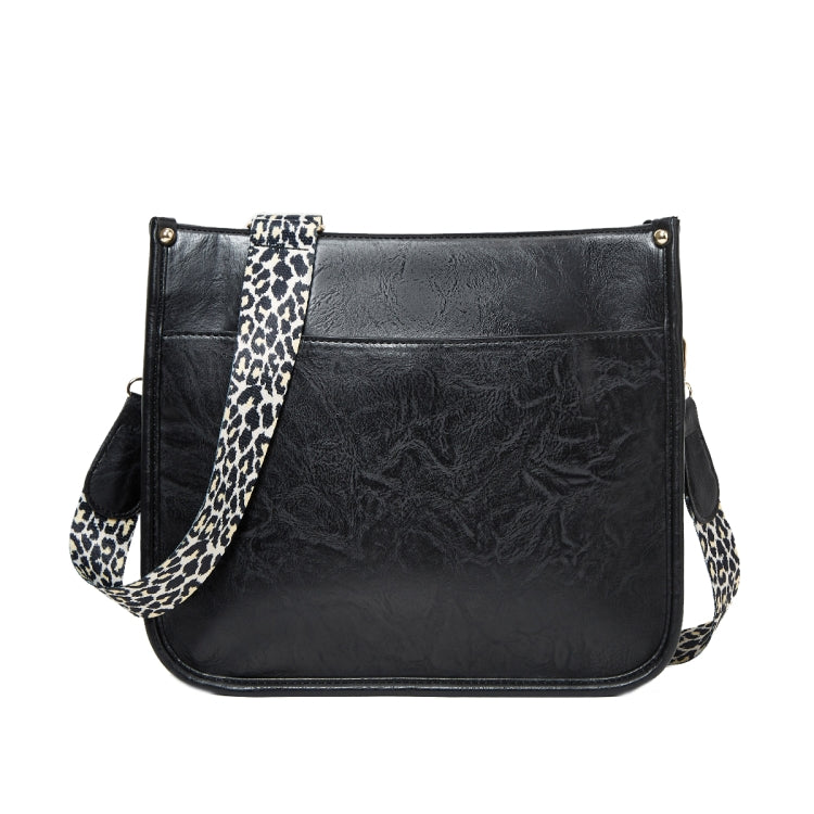 013 Borsa a tracolla impermeabile monospalla in pelle PU con cinturino leopardato