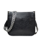 013 Borsa a tracolla impermeabile monospalla in pelle PU con cinturino leopardato