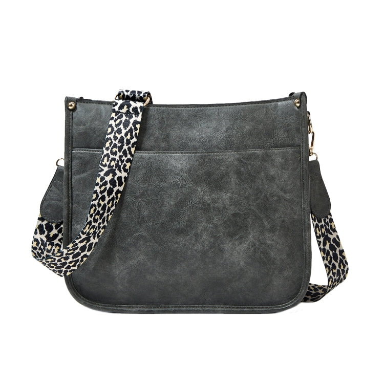 013 Borsa a tracolla impermeabile monospalla in pelle PU con cinturino leopardato