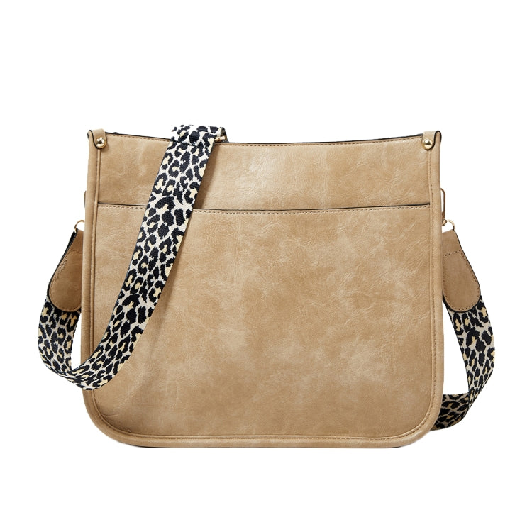 013 Borsa a tracolla impermeabile monospalla in pelle PU con cinturino leopardato