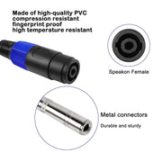 Cavo audio 4 core Ommus 6,35 mm maschio/femmina