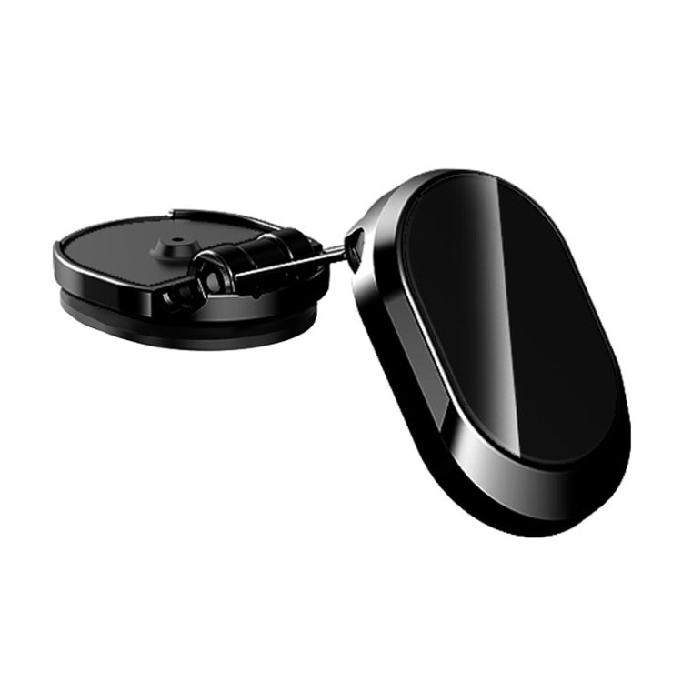 Supporto di navigazione per telefono cellulare magnetico rotante pieghevole per mini auto U18, U18 (Black), U18 (Silver)