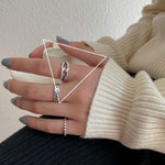 Gioielli con catena ad anello vintage in argento sterling S925, J238, J1322, J1493, J3347, J3337, J3085, J3153, J3083, J3279, J1771, J1872, J2428, J2429, J1809, J2788, J2651, J2657, J2139, J1997, J2154, J2283, J2285, J1739, J1710