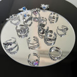 Gioielli con catena ad anello vintage in argento sterling S925, J1716, J1733, J1034, J775, J2665, J2666, J2953, J2982, J2978, J2977, J2943, J841, J2975, J2993, J3006, J2789, J3457, J3456