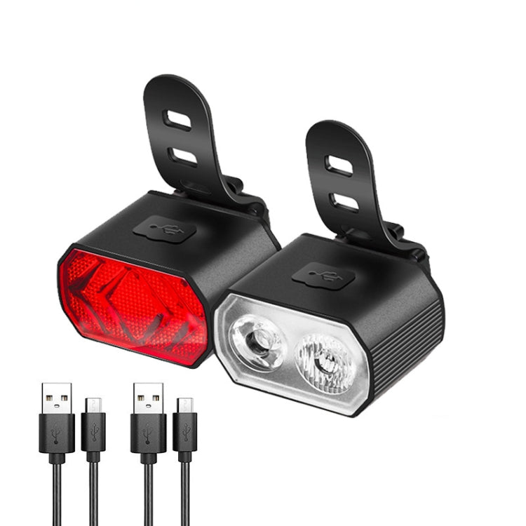 Faro bicicletta doppia lampada T6 LED ricaricabile