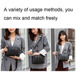 XY1101 Borsa a tracolla singola per telefono da donna intrecciata a doppio strato multifunzionale