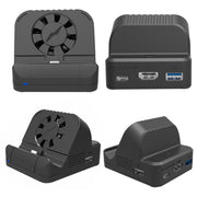 Per Nintendo Switch / Switch OLED SW300 HDMI Video Casting Converter Caricatore base ventola di raffreddamento, Cooling Fan Base Charger