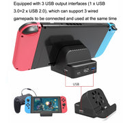 Per Nintendo Switch / Switch OLED SW300 HDMI Video Casting Converter Caricatore base ventola di raffreddamento, Cooling Fan Base Charger