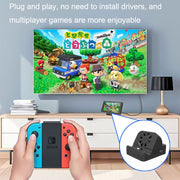 Per Nintendo Switch / Switch OLED SW300 HDMI Video Casting Converter Caricatore base ventola di raffreddamento, Cooling Fan Base Charger