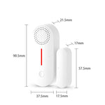 Tuya WiFi Sound And Light Door Magnetic Doors Windows Alarm Scene Linkage APP Promemoria, Sound And Light Door Magnetic Sensor