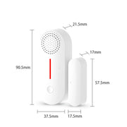 Tuya WiFi Sound And Light Door Magnetic Doors Windows Alarm Scene Linkage APP Promemoria, Sound And Light Door Magnetic Sensor