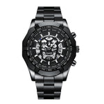 BINBOND S034 30M orologio al quarzo impermeabile scheletro scheletro luminoso orologio