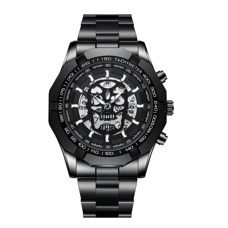 BINBOND S034 30M orologio al quarzo impermeabile scheletro scheletro luminoso orologio