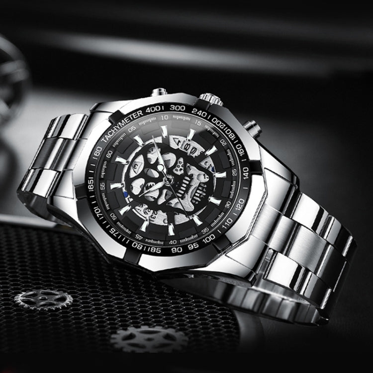 BINBOND S034 30M orologio al quarzo impermeabile scheletro scheletro luminoso orologio