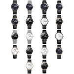 BINBOND B3820 Orologio stellato luminoso al quarzo ultrasottile impermeabile 30M, Black Net-Black-Starry, White Net-White-Starry, Black Leather-Black-Starry, Black Leather-White-Starry, Black Net-Rose Gold-Starry, Black Leather-Rose Gold-Starry        ...