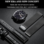 BINBOND B3820 Orologio stellato luminoso al quarzo ultrasottile impermeabile 30M, Black Net-Black-Starry, White Net-White-Starry, Black Leather-Black-Starry, Black Leather-White-Starry, Black Net-Rose Gold-Starry, Black Leather-Rose Gold-Starry        ...