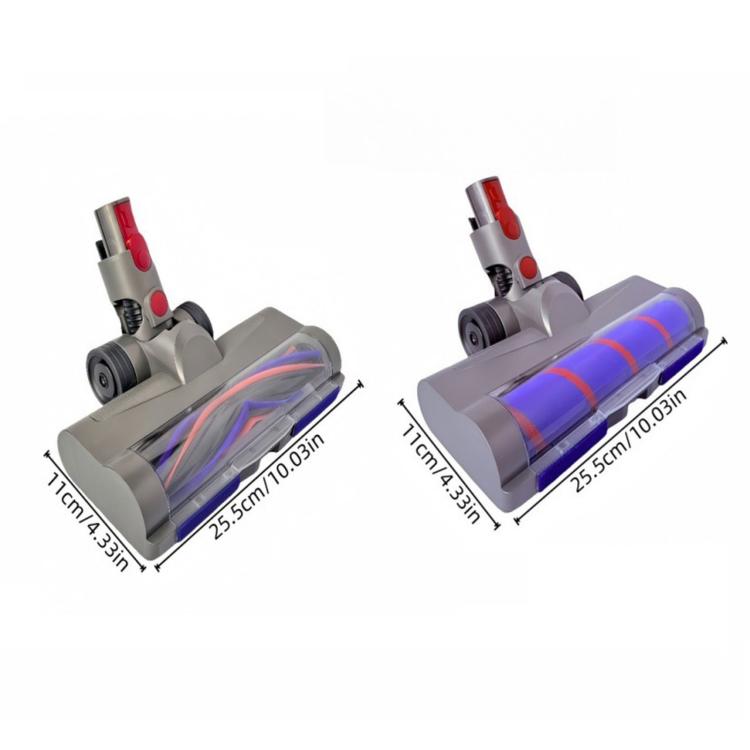 Kit di testina a rullo morbida e spazzola anti-groviglio per aspirapolvere Dyson V7 V8 V10 V11 V15 con luce LED verde per la polvere.
