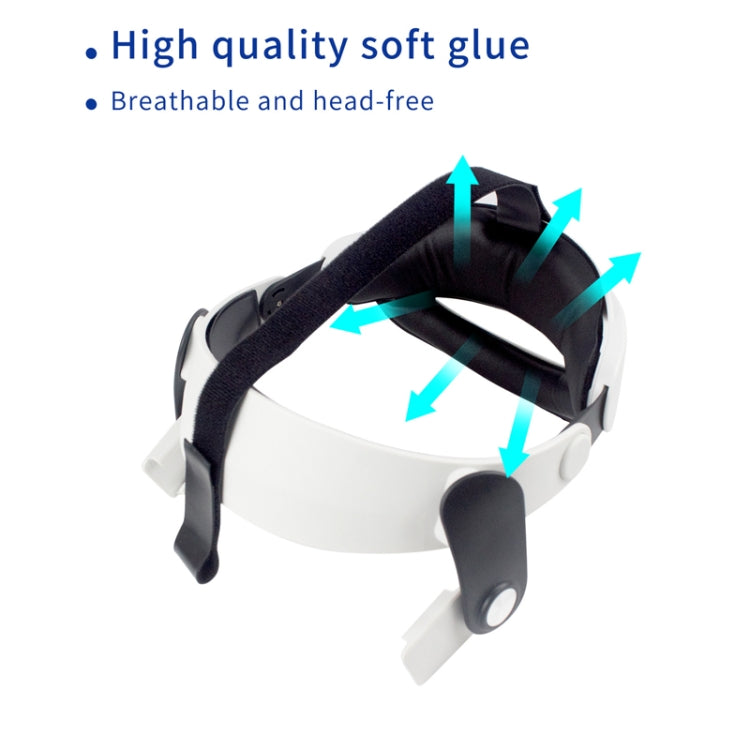 Per occhiali Oculus Quest 2 VR Regolabile Migliora il comfort Cinturino per la testa Elite, Adjustable  Strap