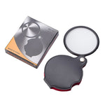 Lente d'ingrandimento pieghevole 8X con custodia in pelle