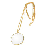 Lente d'ingrandimento con catena in metallo 5X