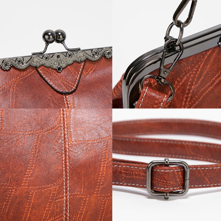 036 Borse con fibbia vintage Borsa a tracolla regolabile in pelle