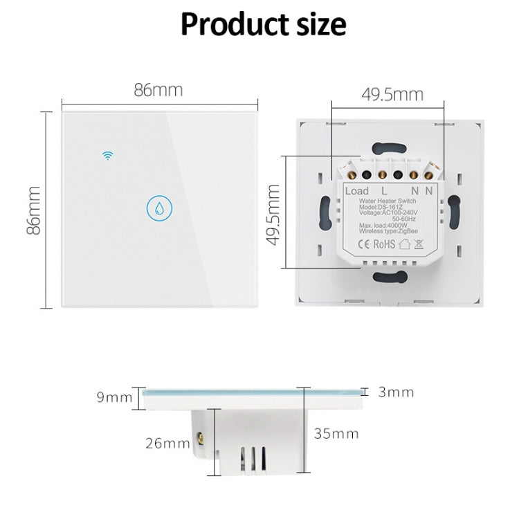 Spina smart europea 20A con controllo vocale WiFi e ZigBee