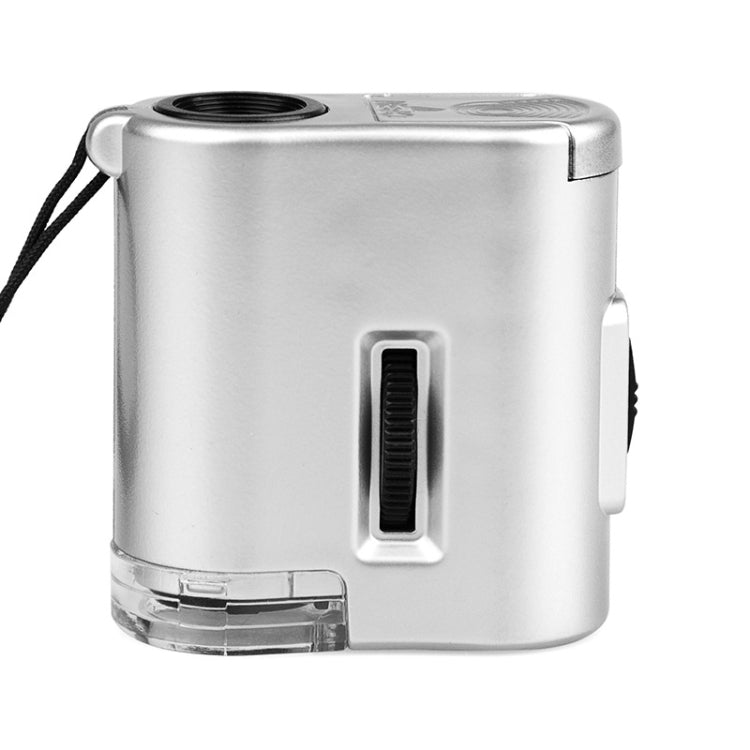 Microscopio portatile 60X con lente acrilica e custodia pelle