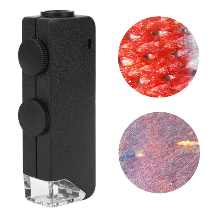 Microscopio tascabile LED con lente regolabile 60-100X