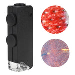 Microscopio tascabile LED con lente regolabile 60-100X