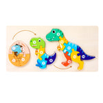Puzzle in legno 3D processo crescita animali per bambini
