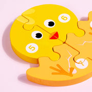 Processo di crescita degli animali in legno Evolution 3D Jigsaw Puzzle Toy Early Education Building Blocks