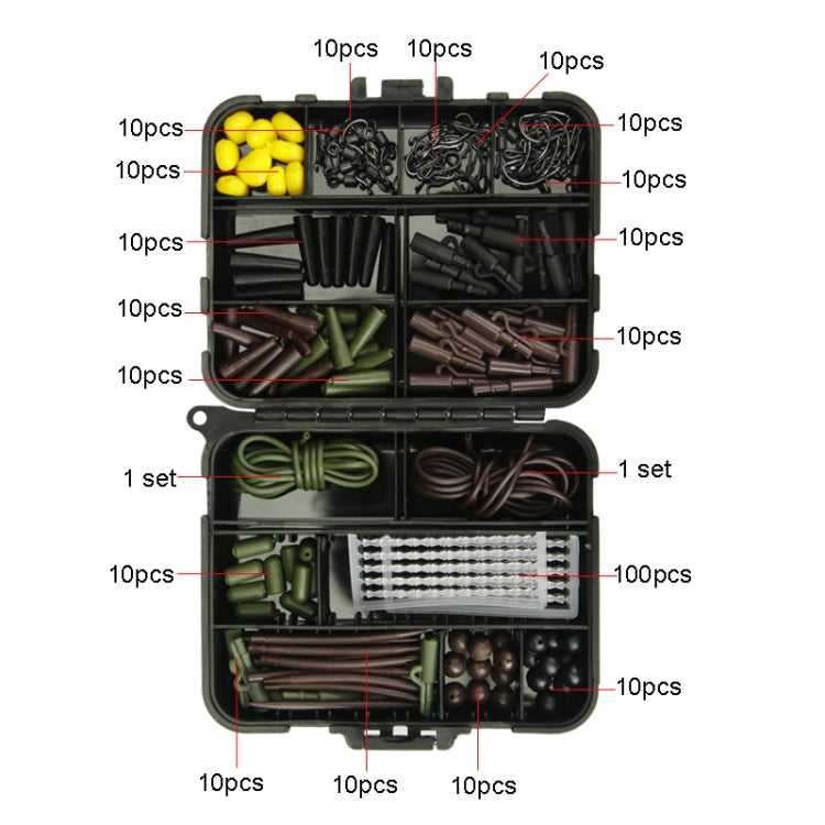 Set di accessori per la pesca con amo da pesca e attrezzatura da pesca, 272pcs/set