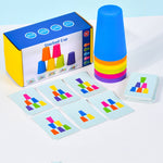 Tazze impilabili Quick Stack Cups con carte da gioco