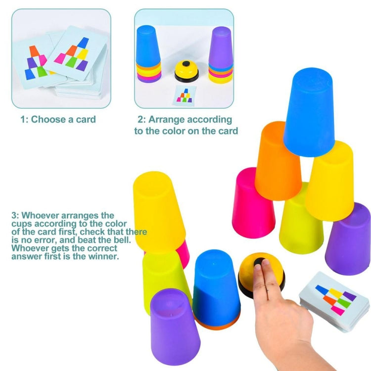 Tazze impilabili Quick Stack Cups con carte da gioco