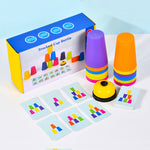 Tazze impilabili Quick Stack Cups con carte da gioco