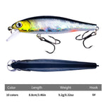 H Eng J i Ami160 8.8 smart 9G acqua galleggiante min nessuna esca finta, 1, 2, 3, 4, 5, 6, 7, 8, 9, 10, 10 Colors, 10 Color Boxed