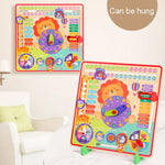 Calendario didattico 7 in 1 in legno per bambini