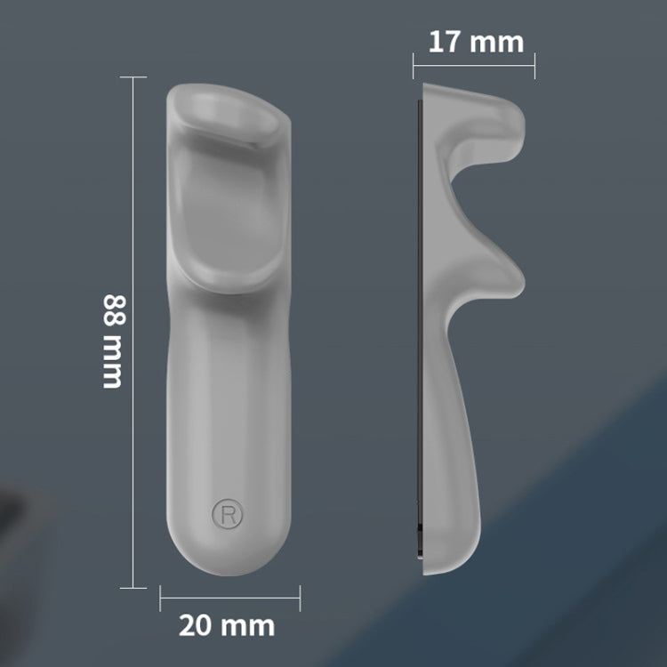 Supporto per tablet Impugnatura in silicone Impugnatura per tablet PC portatile Dito ausiliario per giochi, (Gray)