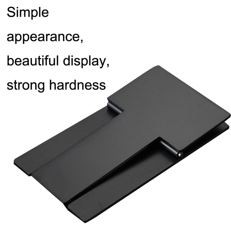 Portasigarette pieghevole portatile in acciaio inossidabile da 2 pezzi, Cigarette Holder Black