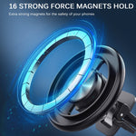 Staffa di aspirazione magnetica per telefono cellulare con presa d'aria per auto Magsafe, 149A, 151, 153A