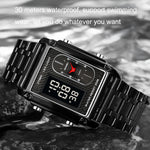 SKMEI 1868 Orologio da uomo impermeabile doppio display
