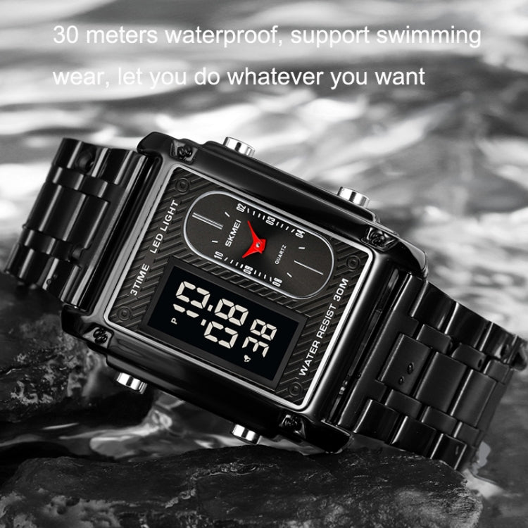 SKMEI 1868 Orologio da uomo impermeabile doppio display