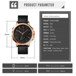 SKMEI 1652 Orologio da uomo in lega di pelle sportiva a doppio movimento, Rose Gold Shell White Machine, Rose Gold Shell Black Machine, Gold Shell White Machine, Gold Shell Black Machine, Black Shell White Machine, Black Shell Black Machine            ...