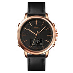 SKMEI 1652 Orologio da uomo in lega di pelle sportiva a doppio movimento, Rose Gold Shell White Machine, Rose Gold Shell Black Machine, Gold Shell White Machine, Gold Shell Black Machine, Black Shell White Machine, Black Shell Black Machine            ...