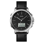 SKMEI 1652 Orologio da uomo in lega di pelle sportiva a doppio movimento, Rose Gold Shell White Machine, Rose Gold Shell Black Machine, Gold Shell White Machine, Gold Shell Black Machine, Black Shell White Machine, Black Shell Black Machine            ...
