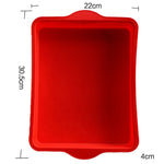 Stampo torta quadrato in silicone antiaderente 30x24 cm